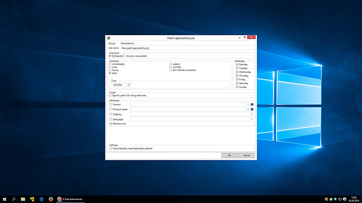 Screenshot G DATA Patch Management – Ordem de reconhecimento de Software