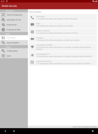 G DATA Mobile Security Android: Permissões