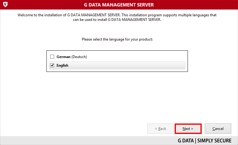 How to install and activate the G DATA ManagementServe (Using ...