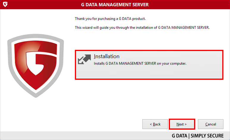 How to install and activate the G DATA ManagementServe (Using ...